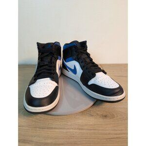 Nike Air Jordan 1 Mid Racer Blue Black Basketball Sneakers Men’s Size 12